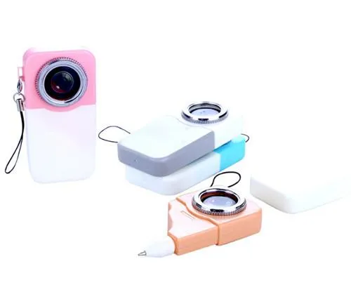Pen Plastik Bentuk Kamera Kawaii