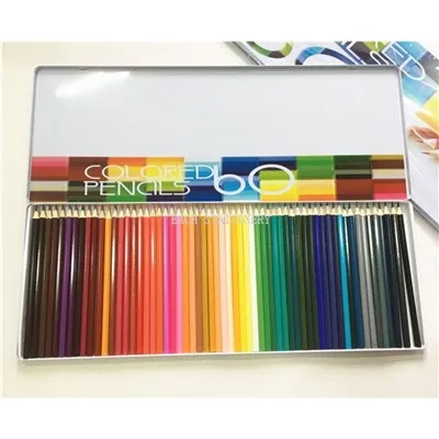 Set Pensel 60 Warna Kotak Timah Profesional